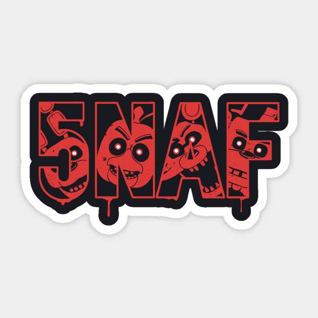 5NAF Sticker by DeepFriedArt